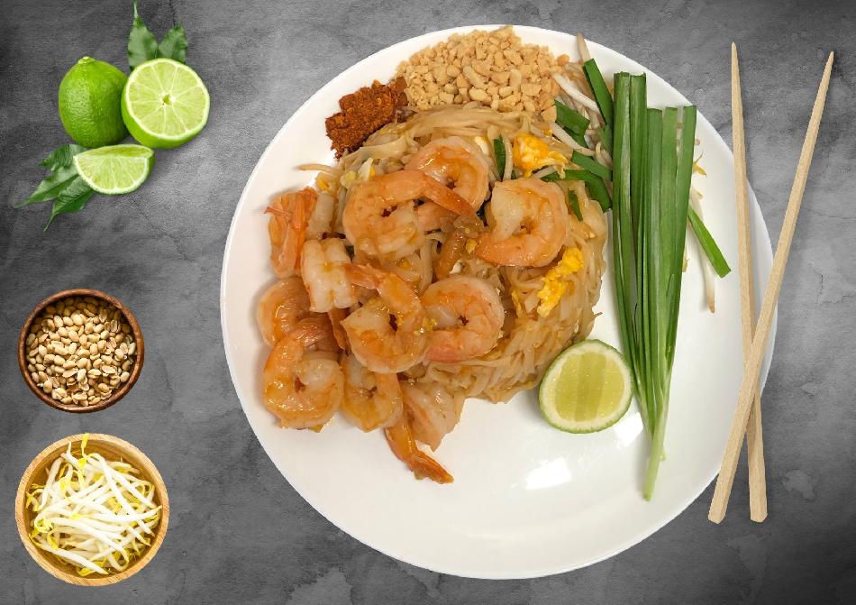 Pad thai aux crevettes