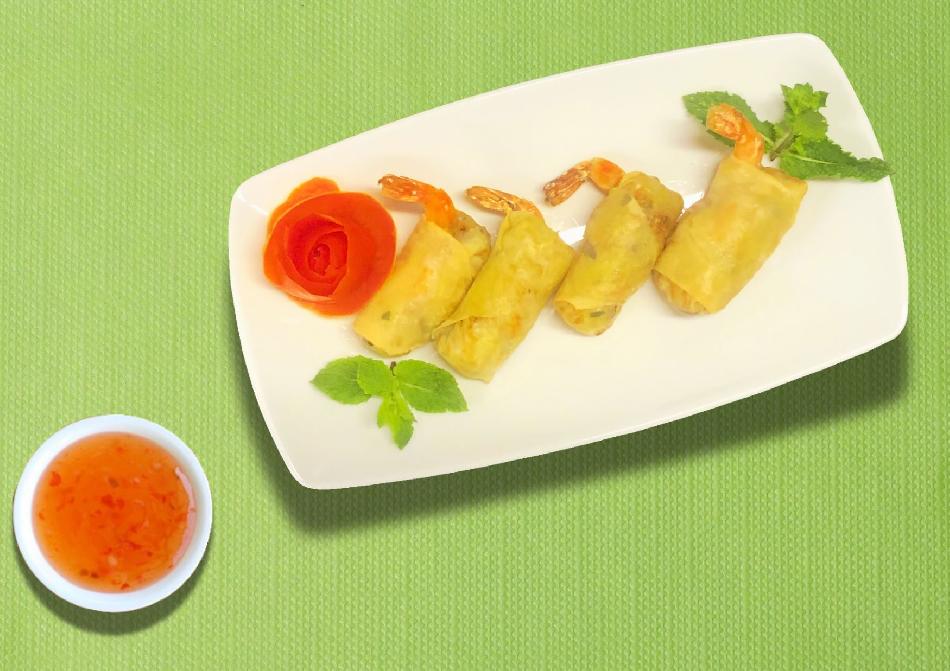 Mini nems au crevettes