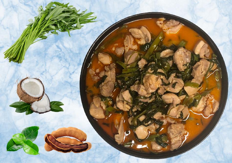 Poulet aux liserons d'eau