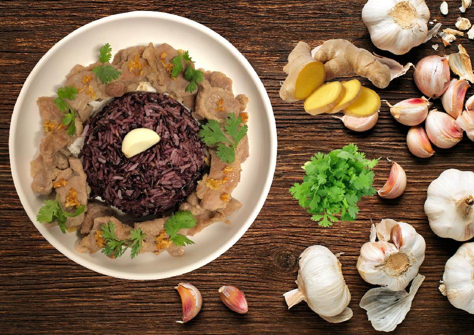 Porc sauté ail et gingembre