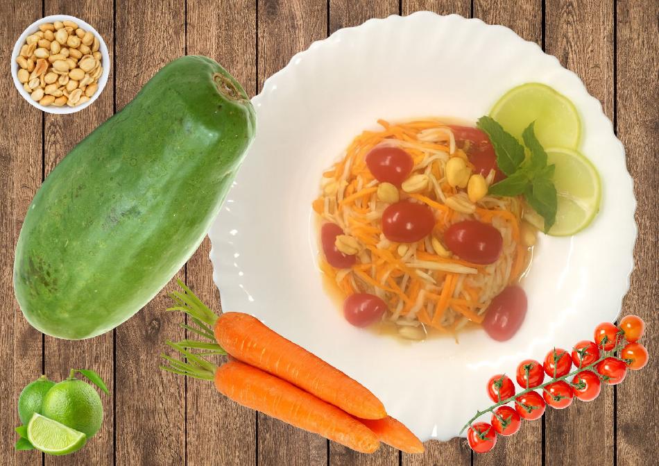 Salade de papaye