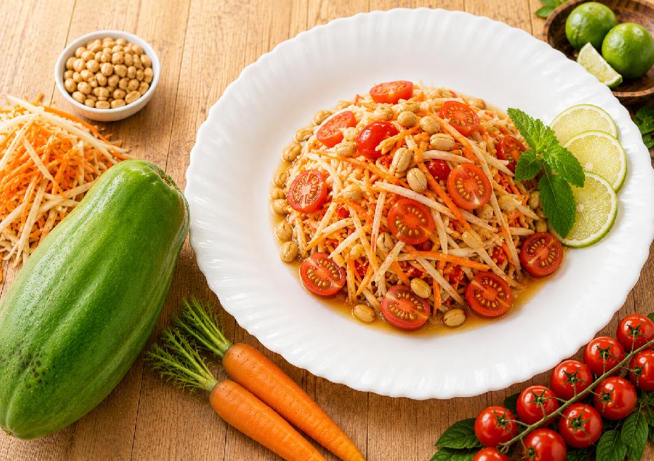 Salade de papaye